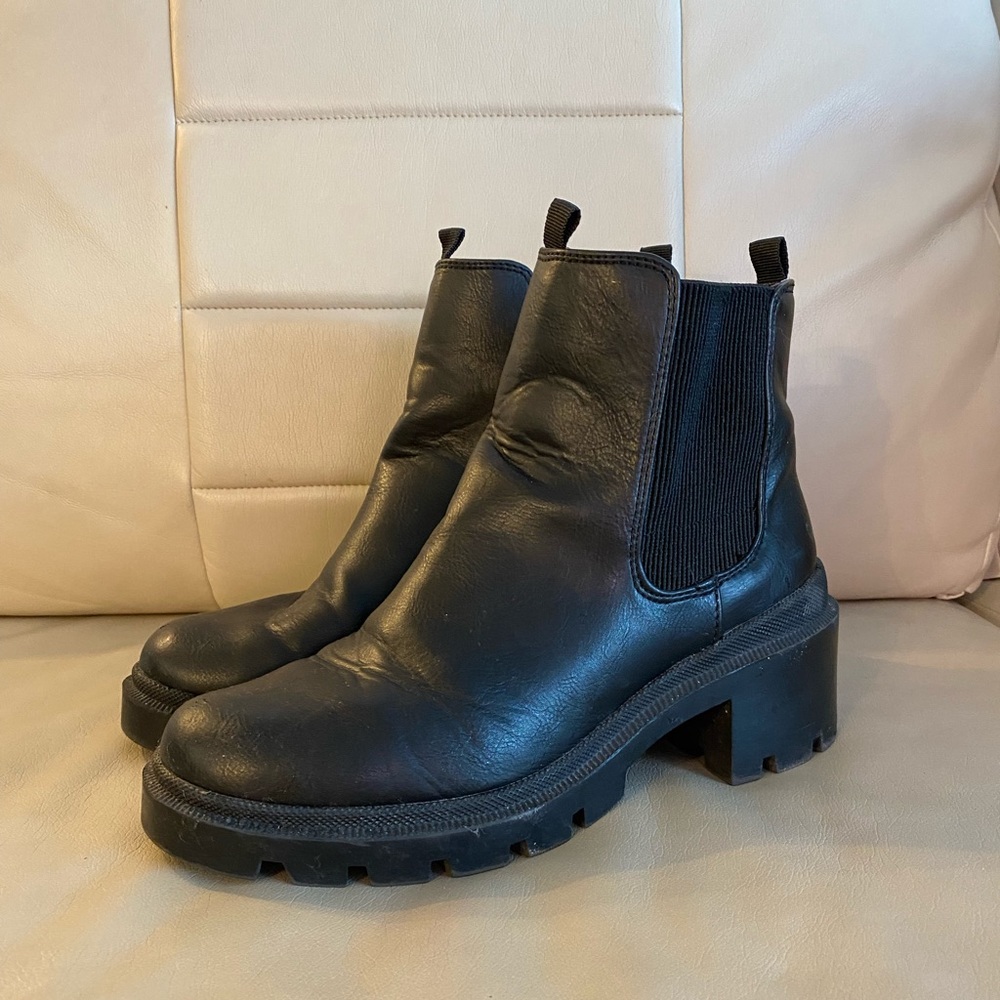 Universal Thread Black Combat Boots Size 8.5